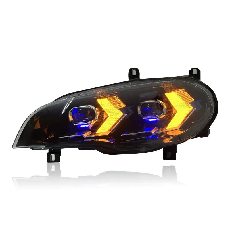 CenCal Motorsport Laser-Style LED Headlights for BMW X5 E70 (2007–2013)