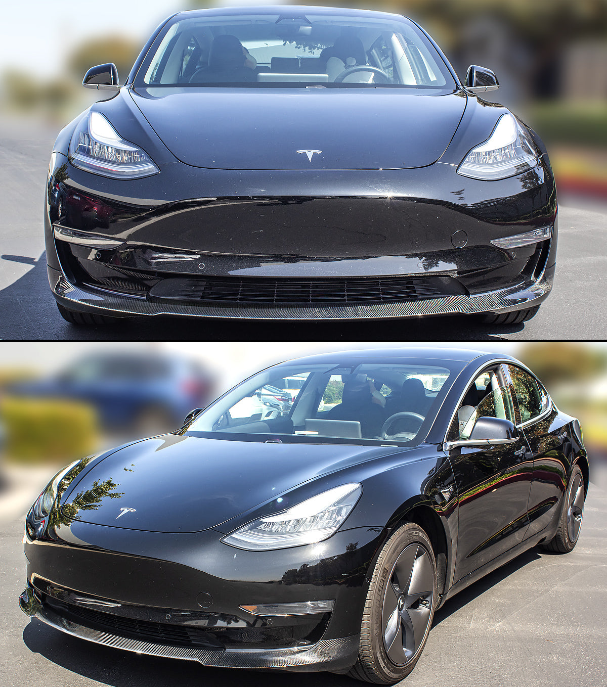 Tesla Model 3 - P Style Carbon Fiber 1PC Front Lip