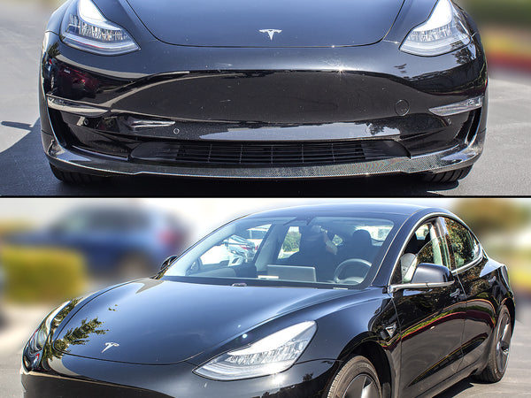 Tesla Model 3 - P Style Carbon Fiber 1PC Front Lip