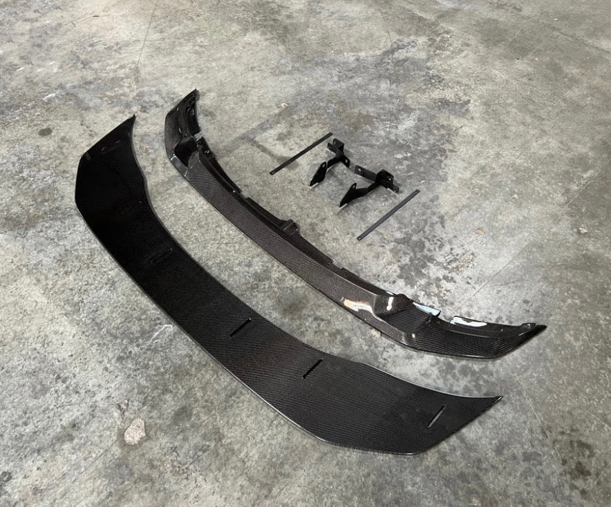 F8X M3/M3 adjustable carbon fiber GTS front lip