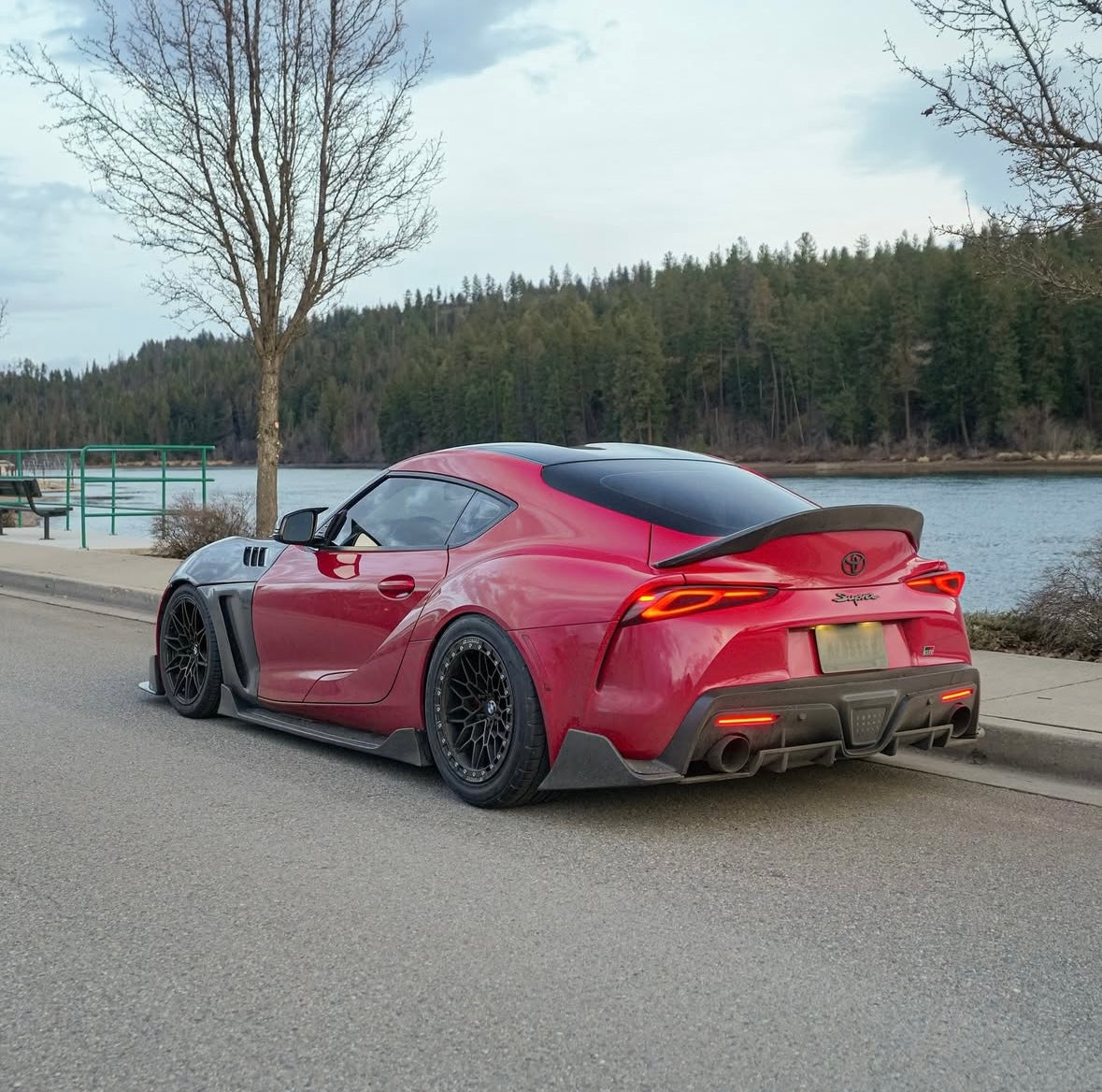A90/A91 SUPRA AG CARBON FIBER SIDE SKIRT EXTENSIONS