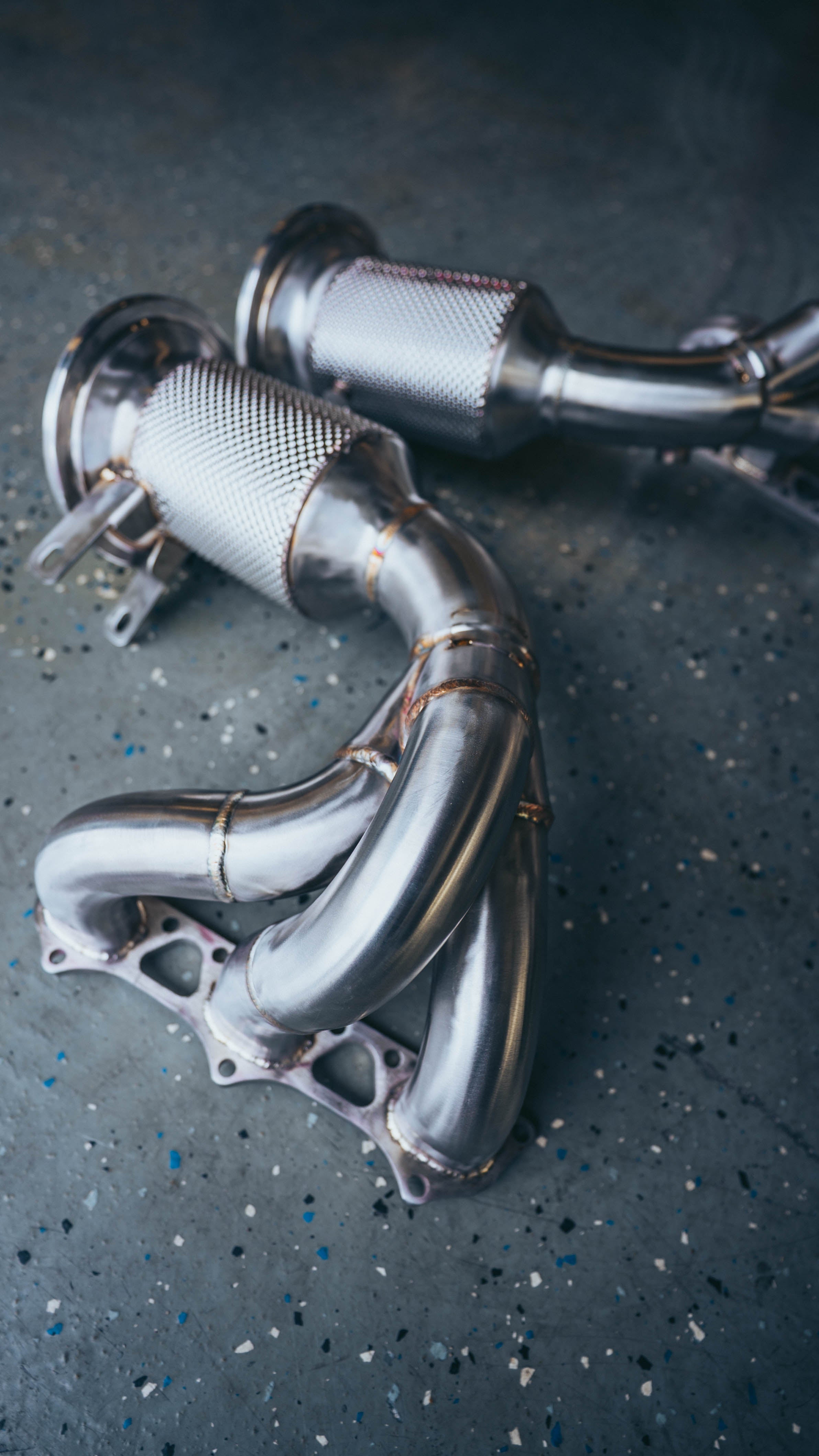 High-Flow Race Headers – Porsche 992 GT3 / GT3 RS (T304 Stainless Steel)