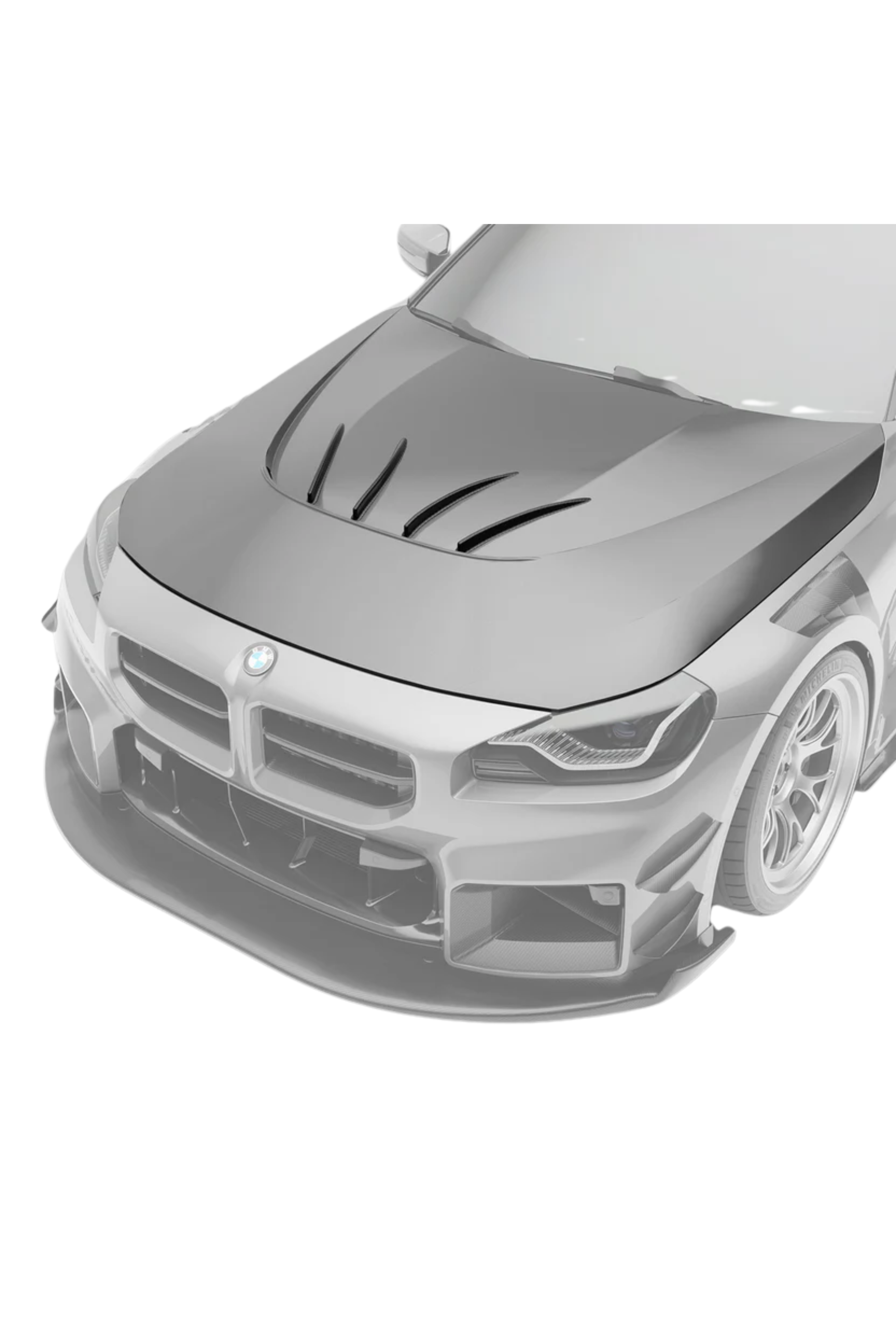 Revozport G87 M2 Carbon Fiber Aero Hood & Strakes - Race Division