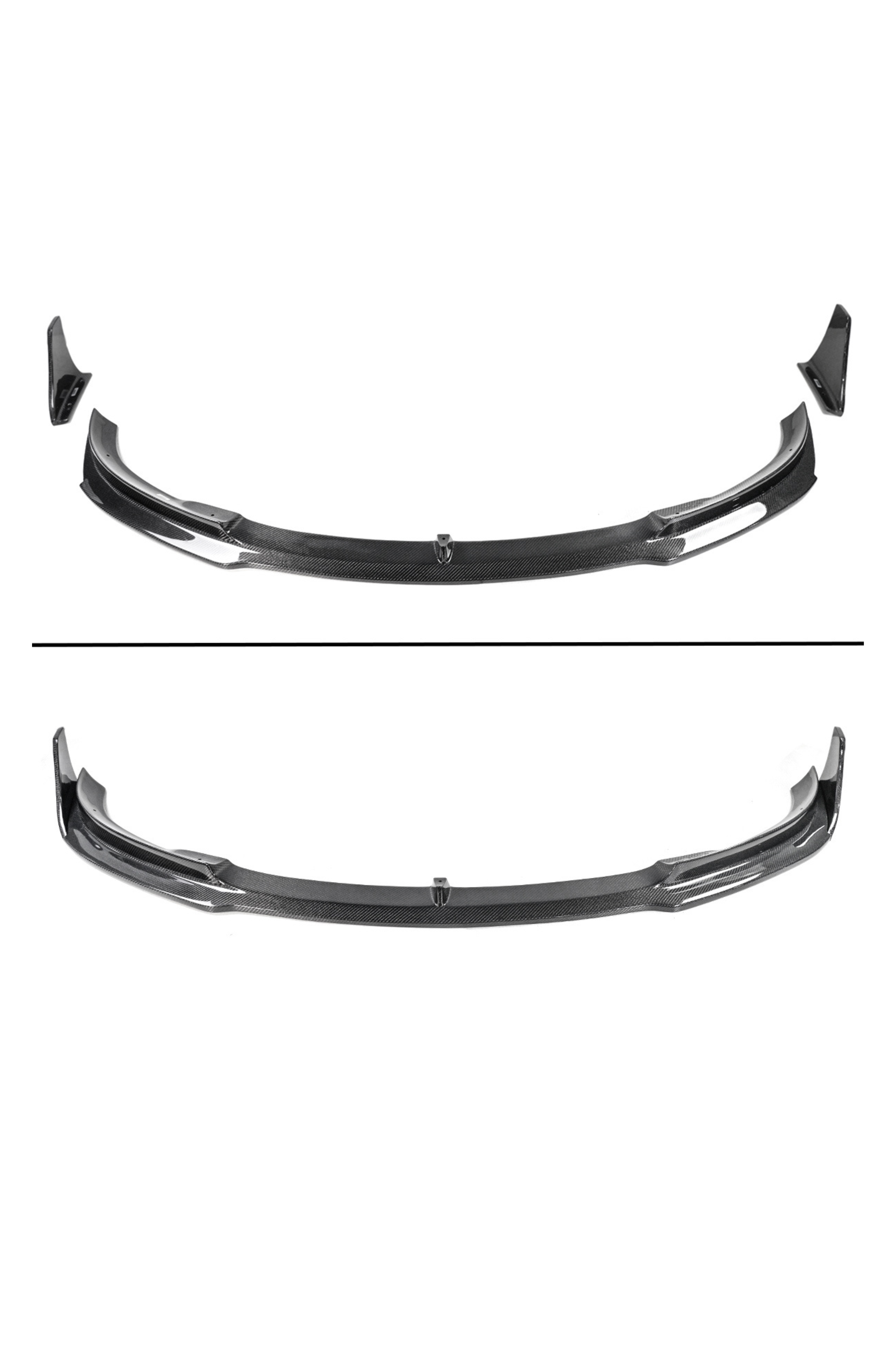 Tesla Model 3 - V Style Carbon Fiber 3PC Front Lip