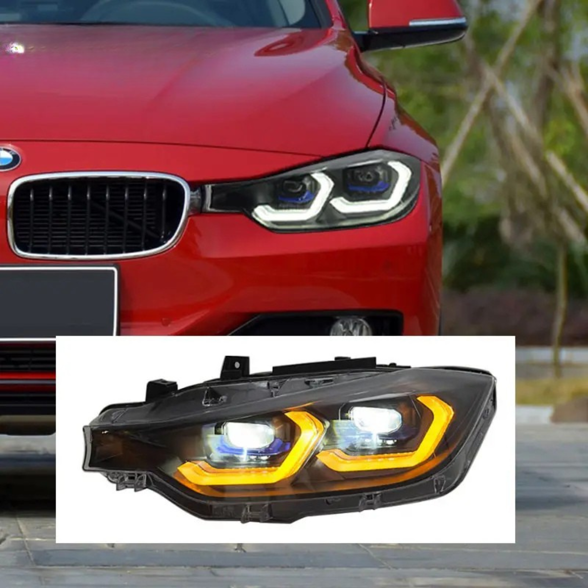 CenCal Motorsport LED Projector Headlights for BMW F30 (2012–2019)
