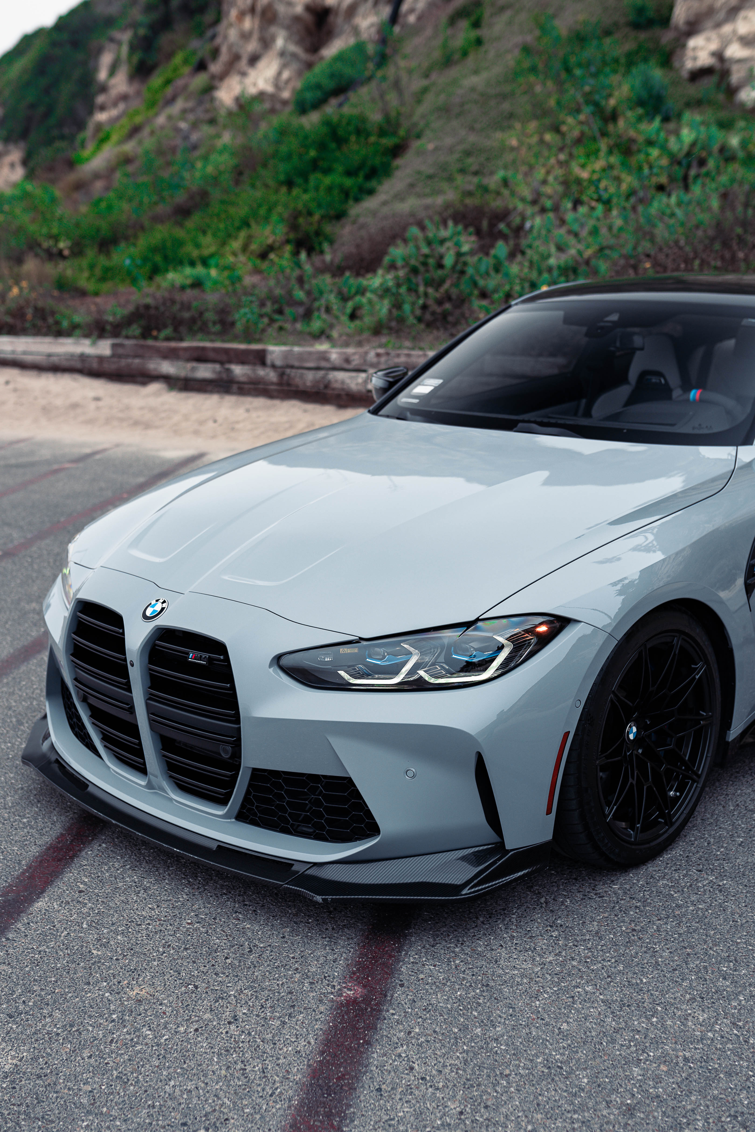 V Style V1 Carbon Fiber Front Lip 3pc - G8X M3/M4