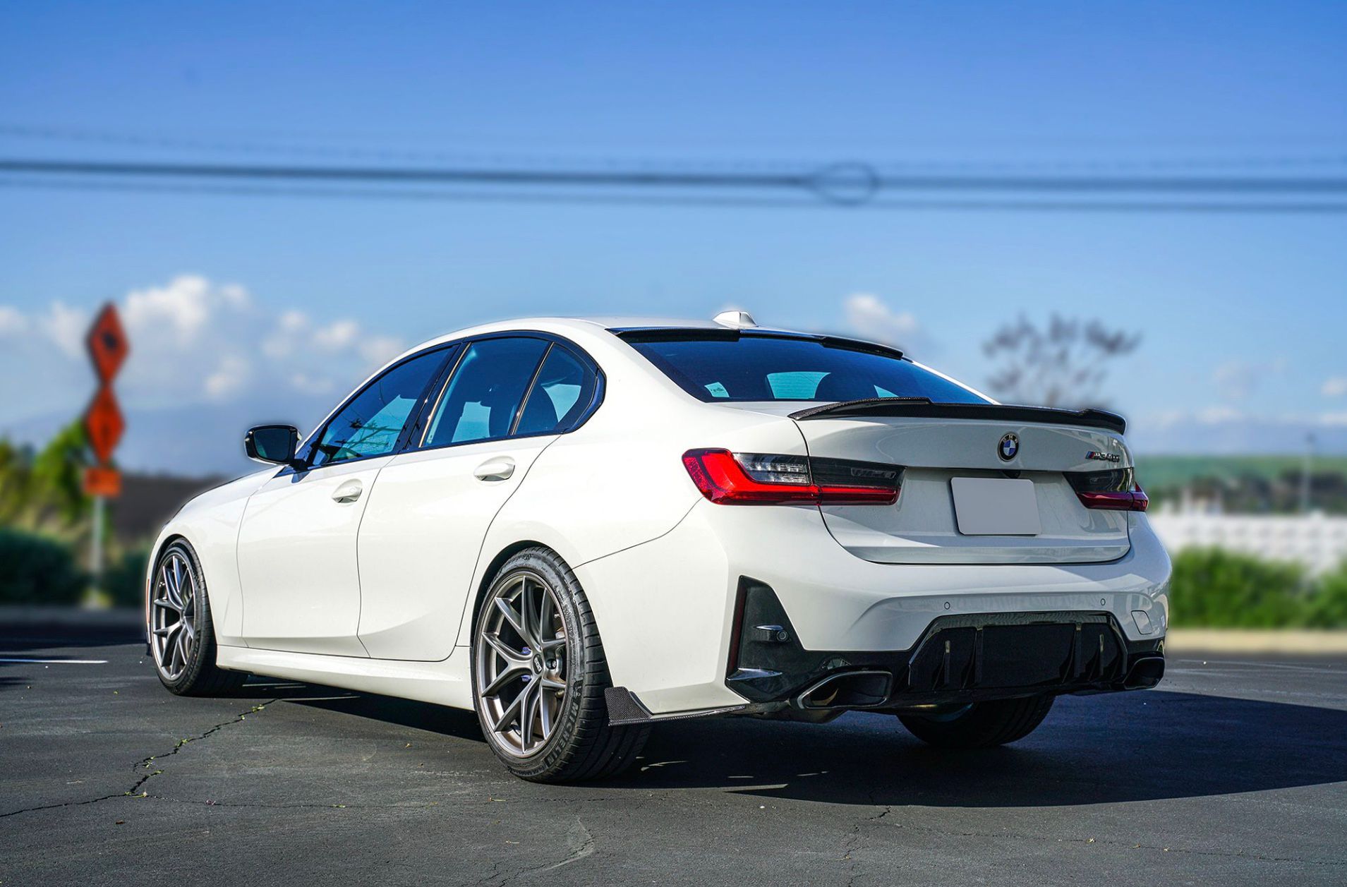 G20 3 Series Carbon Fiber MP Rear Bumper Splitters