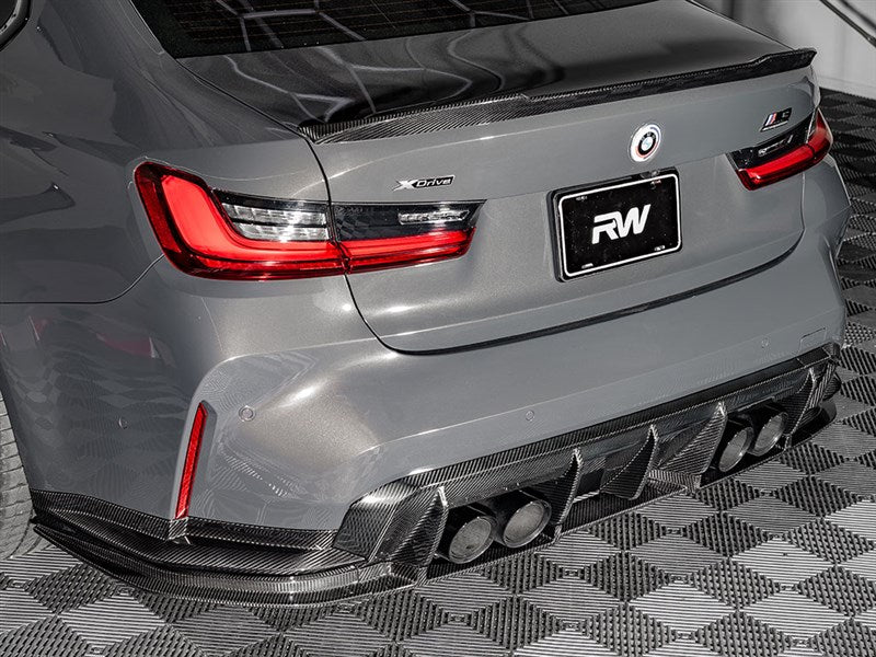 BMW G80 M3 RWS Dry Carbon Fiber Lower Diffuser