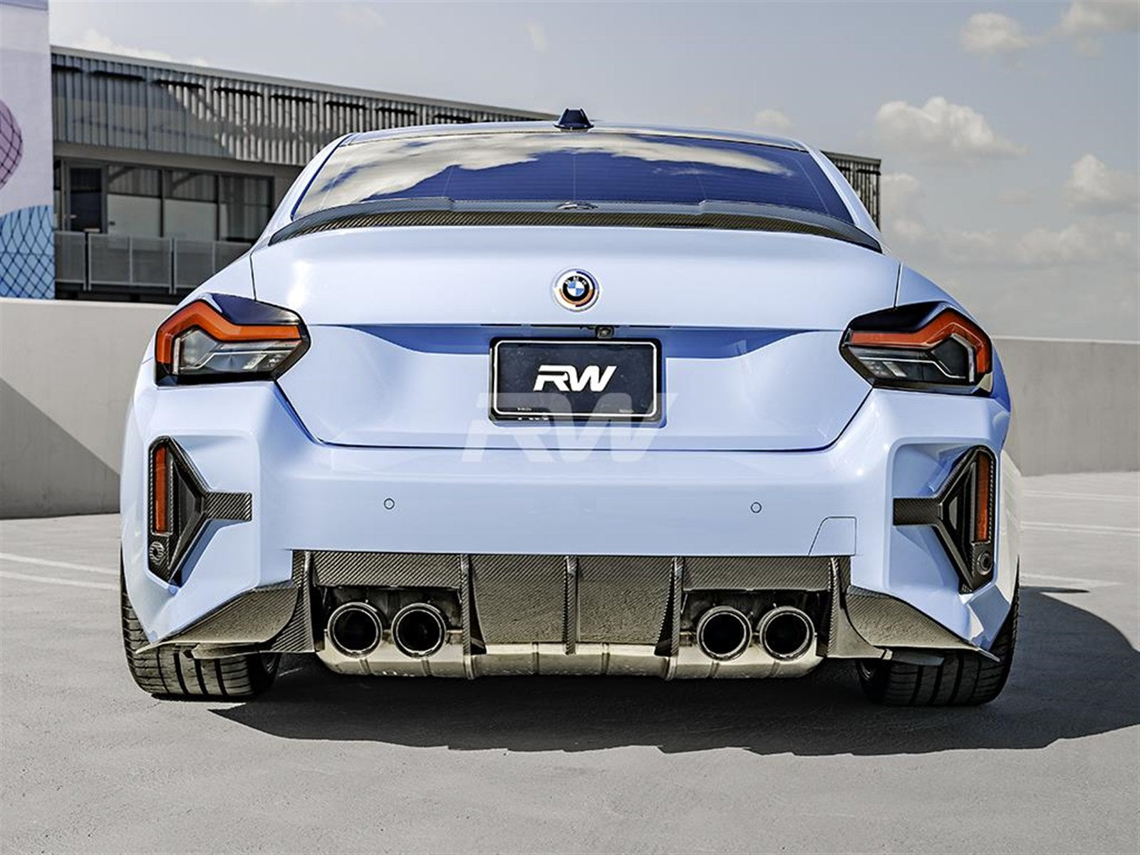 BMW G87 M2 G42 RWS Dry Carbon Fiber Trunk Spoiler