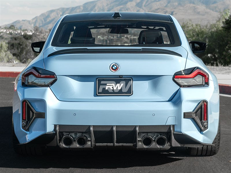 BMW G87 M2 RWS Carbon Fiber 3 Piece Rear Diffuser