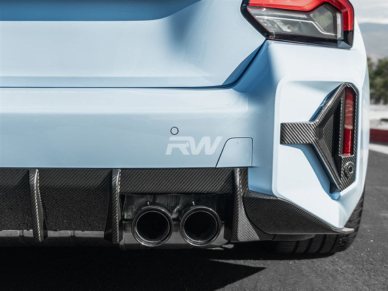 BMW G87 M2 RWS Carbon Fiber 3 Piece Rear Diffuser