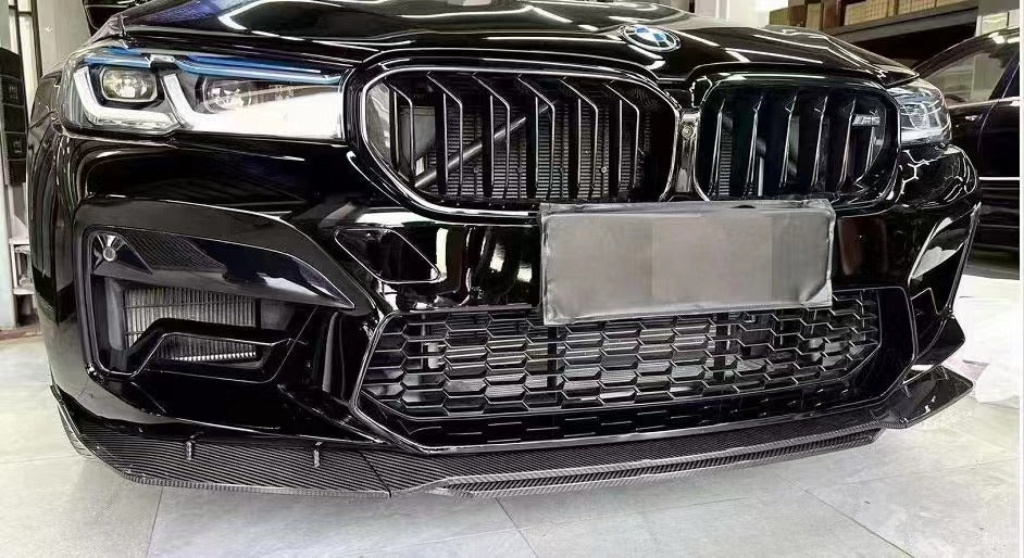 BMW F90 M5 LCI (2021+) R Style 4-Piece Carbon Fiber Front Lip