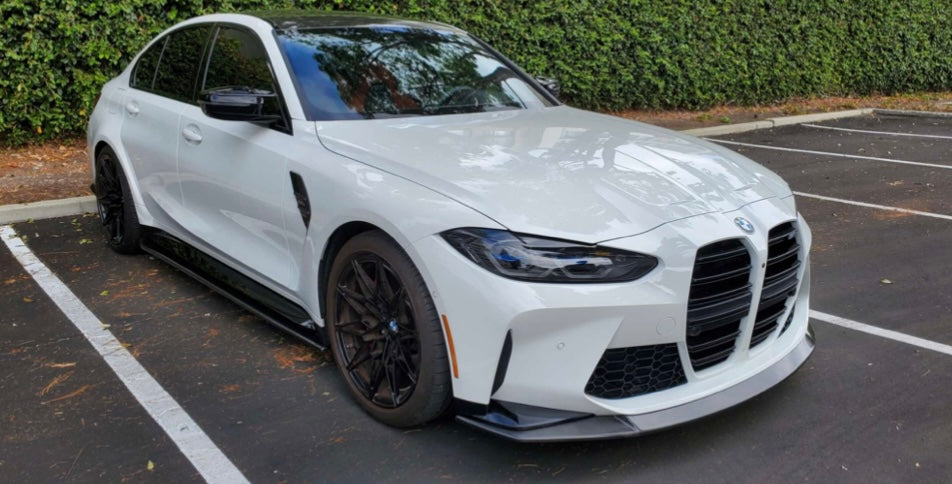 R1 Carbon Fiber Side Skirt Extensions – BMW G80 M3 / G20 / G22 3 & 4 Series