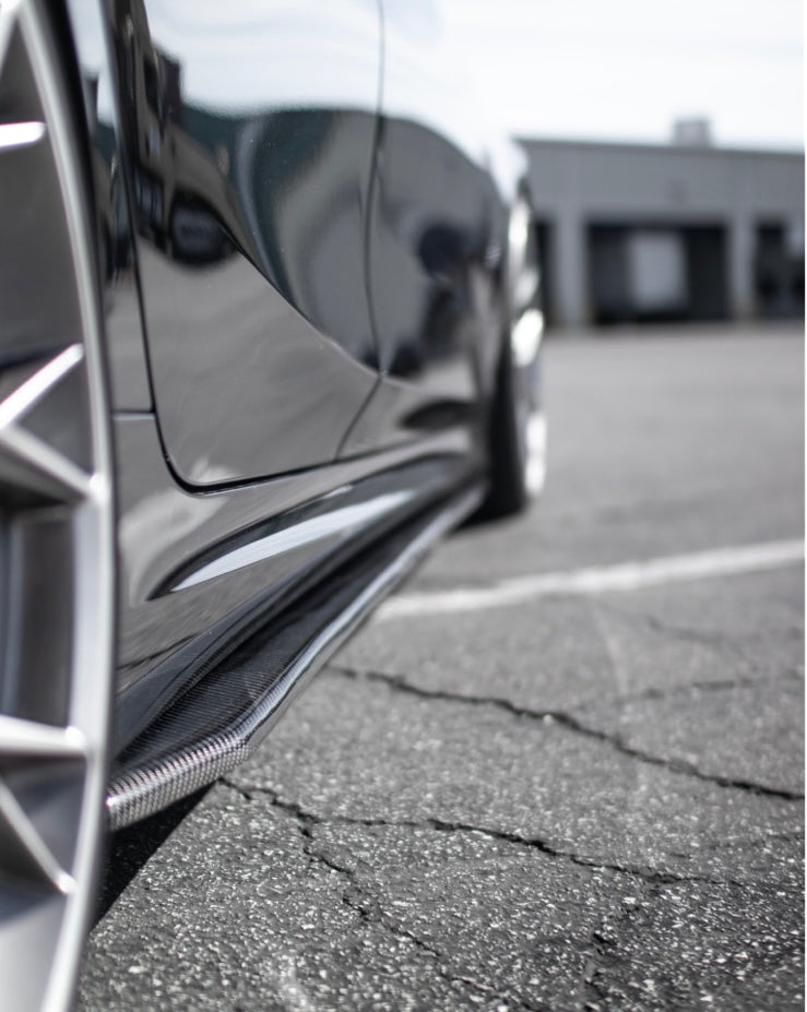 R1 Carbon Fiber Side Skirt Extensions – BMW G80 M3 / G20 / G22 3 & 4 Series