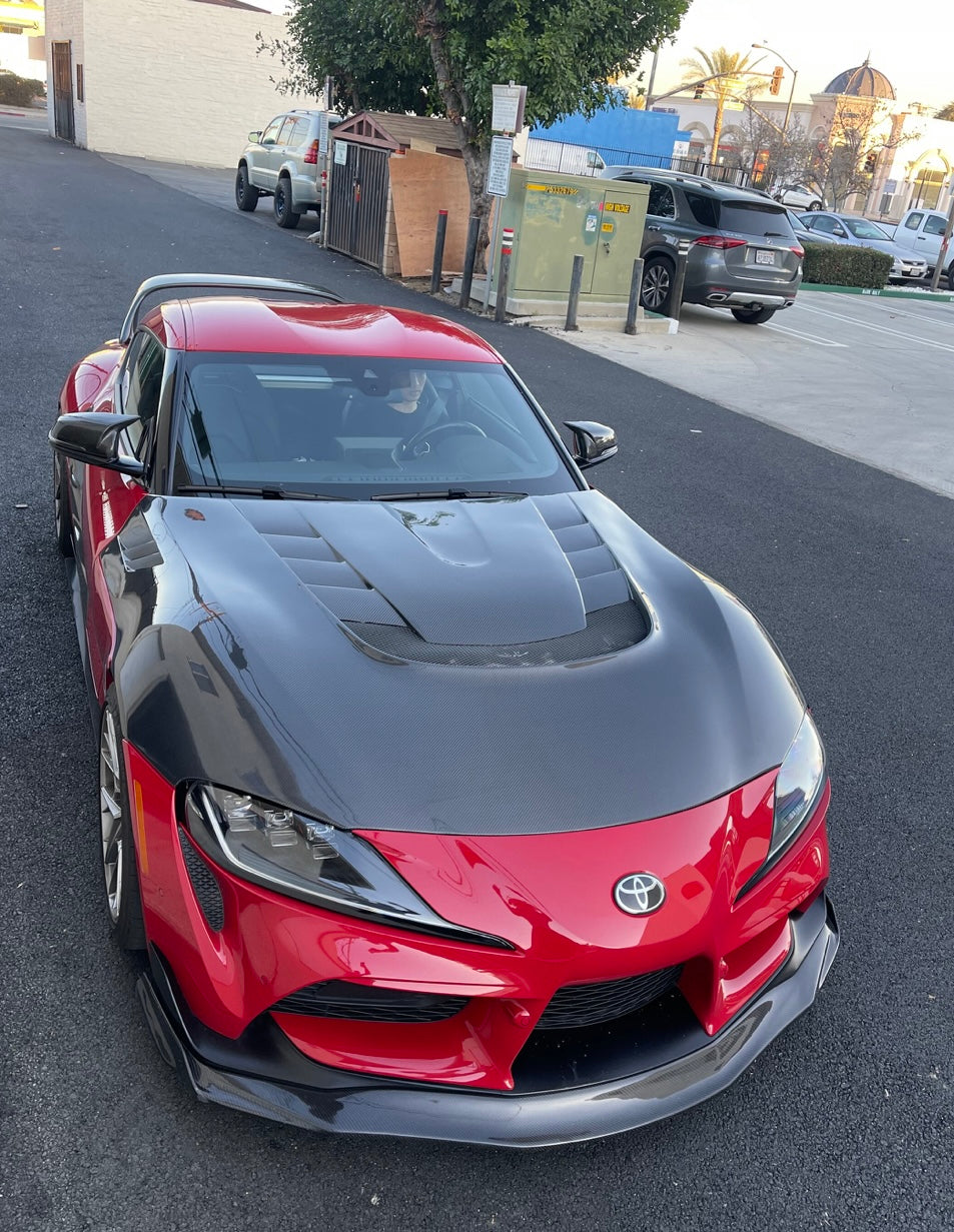 VR Style Carbon Fiber Hood VRS for Toyota Supra A90/A91