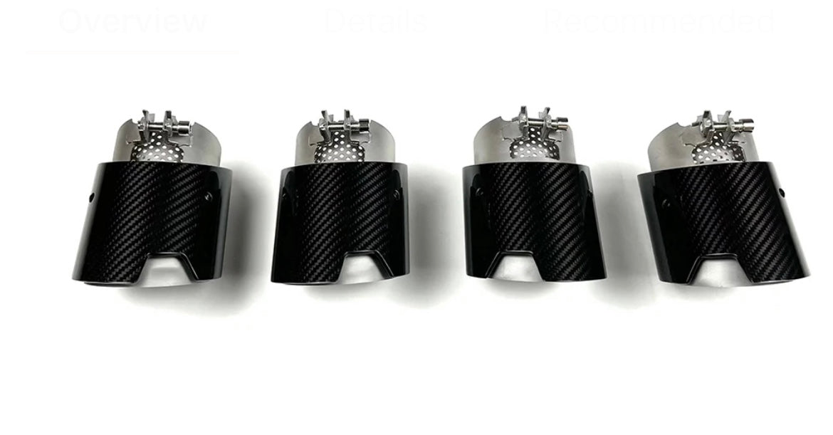 G8X M3/M4 Carbon Fiber Performance Style Exhaust Tips