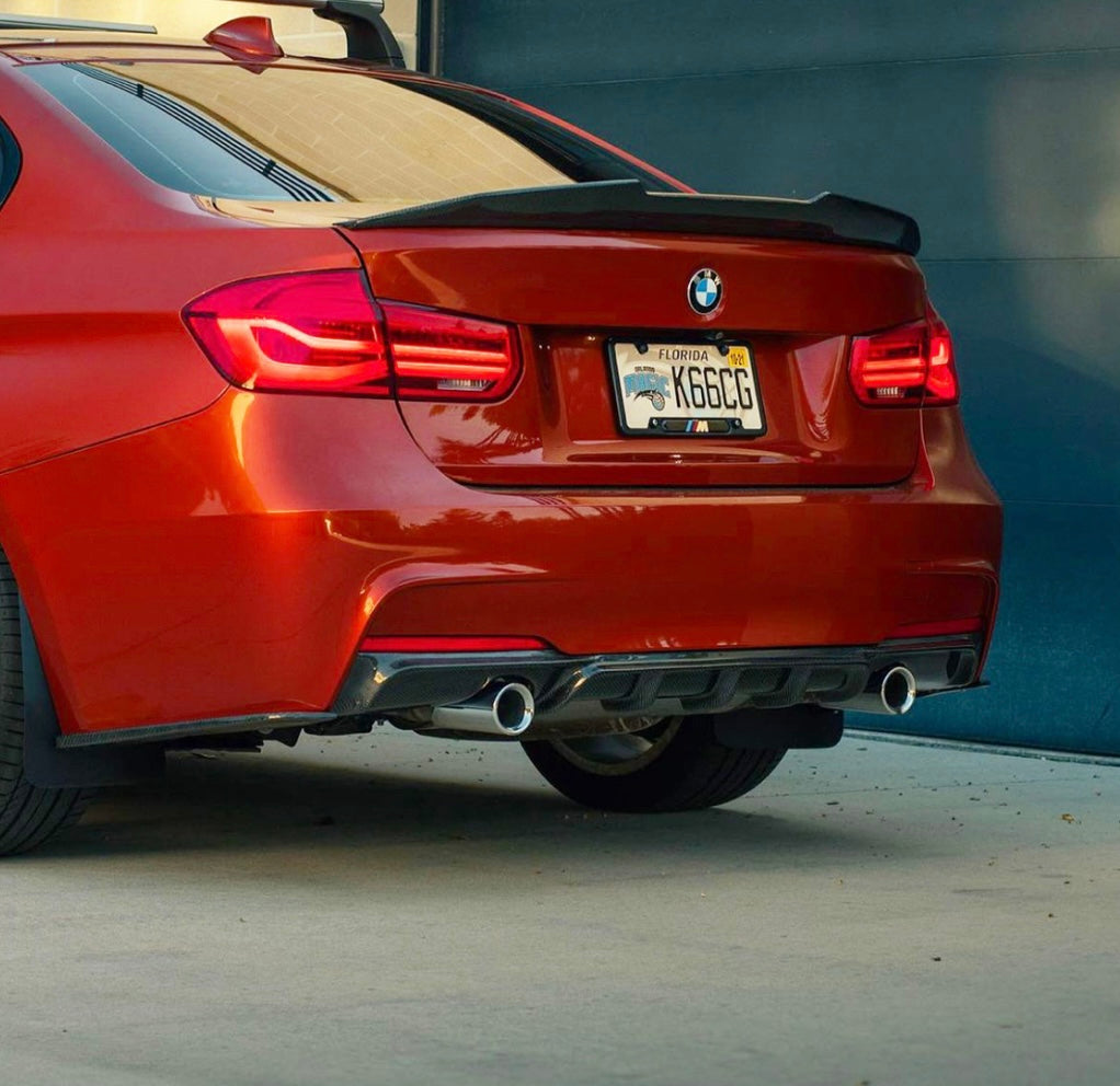 F80/F30 Honeycomb Carbon Fiber PSM High Kick Spoiler