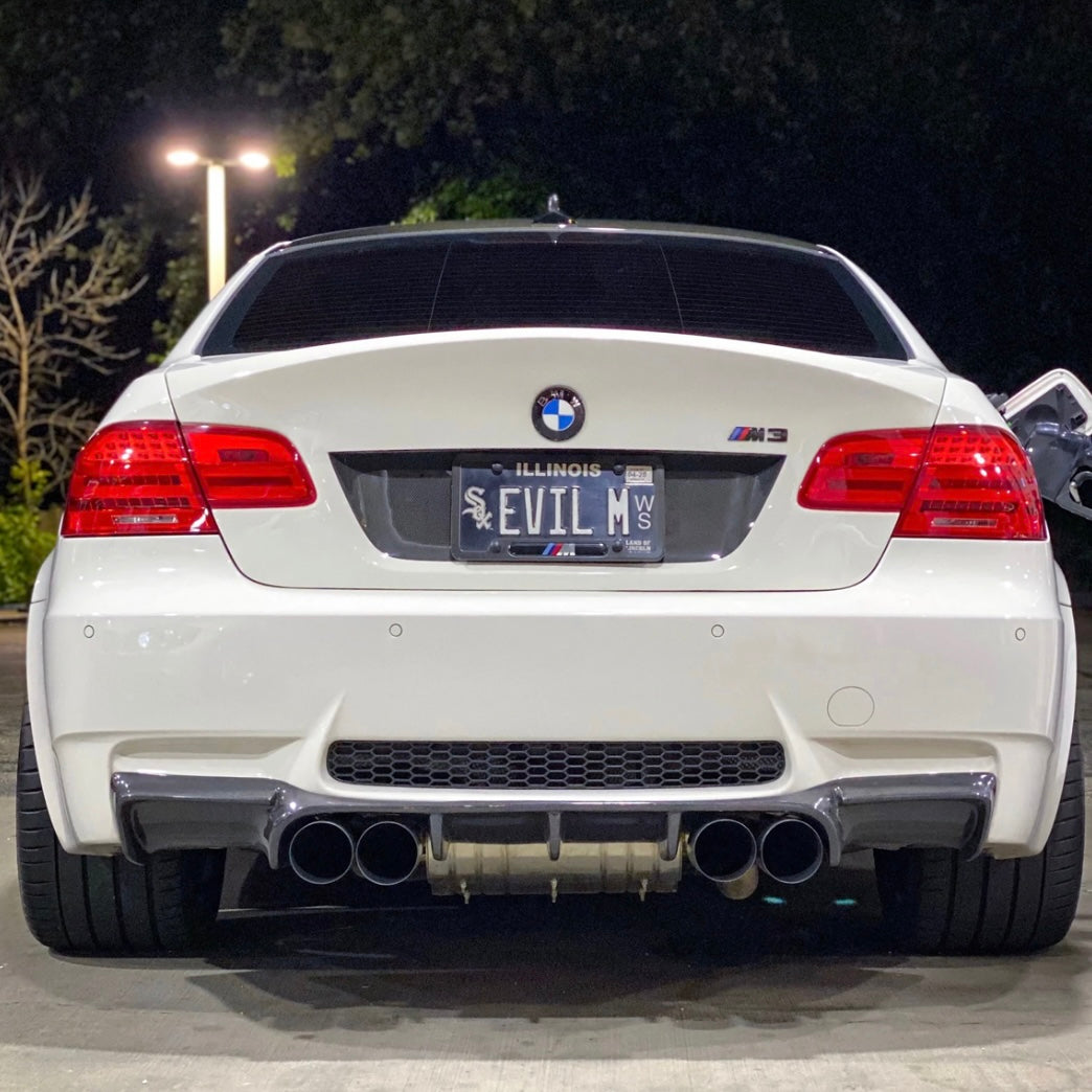 E92/93 Carbon Fiber Rear Diffuser V Style