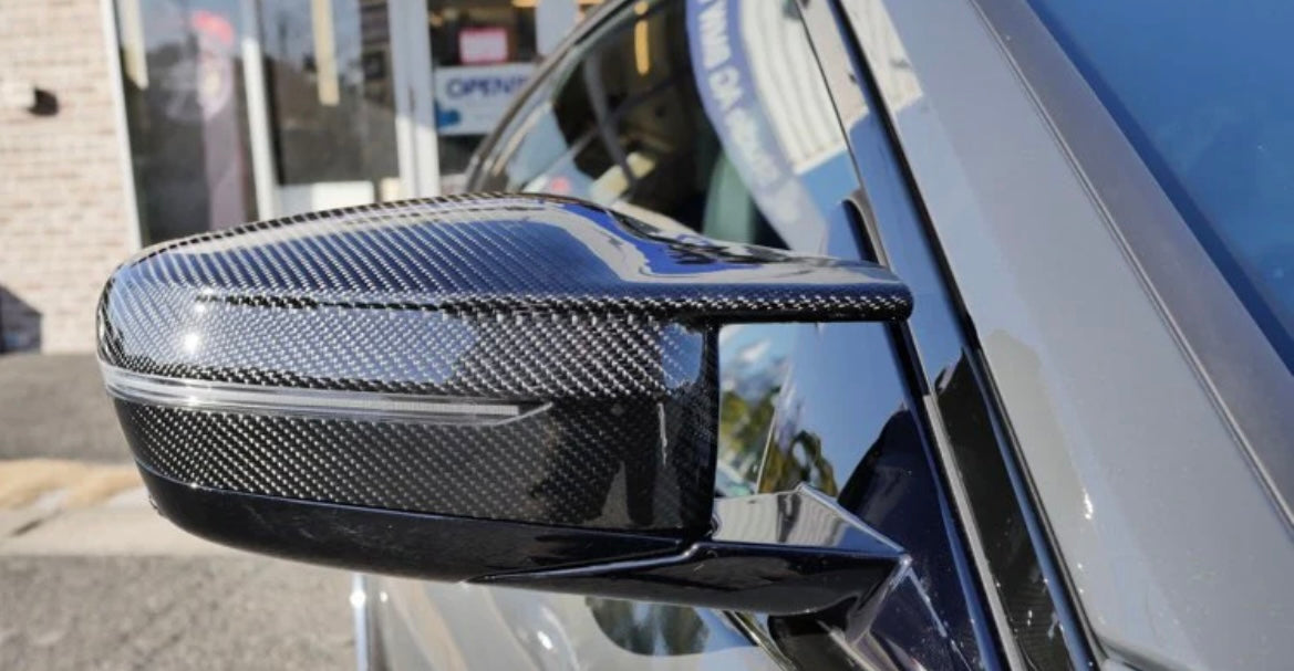 G20 M4 Style Carbon Fiber Mirror Cap Replacements