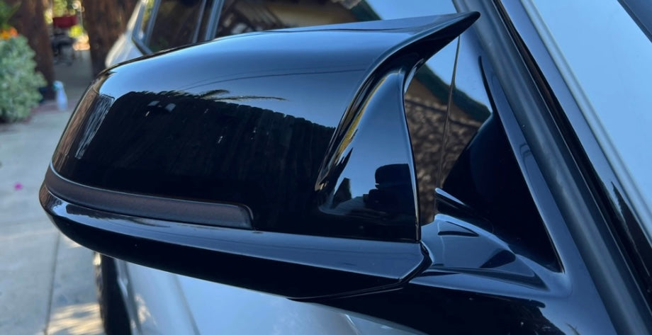 F3X/F2X Gloss Black M Style Mirror Caps