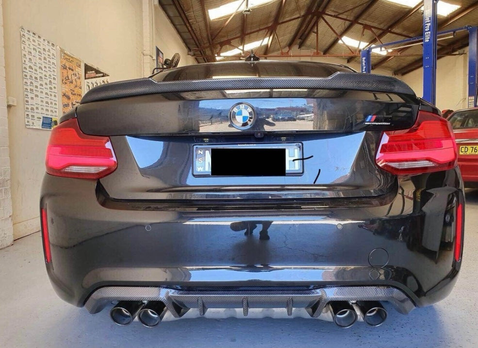 F87 M2 Carbon Fiber m performance rear diffuser