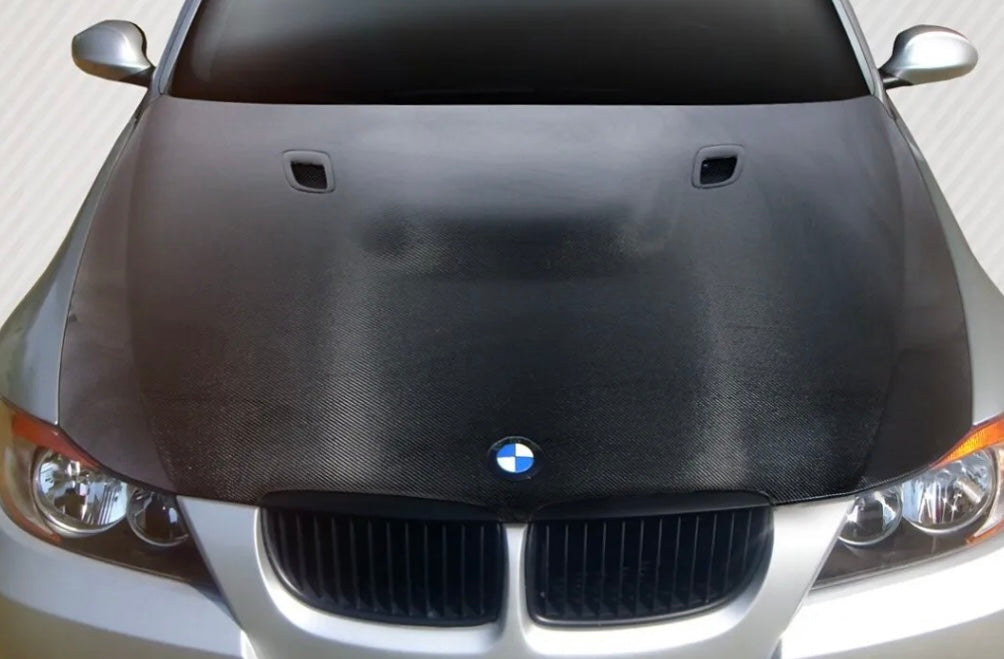 E90 3 series m3 style carbon fiber hood pre lci