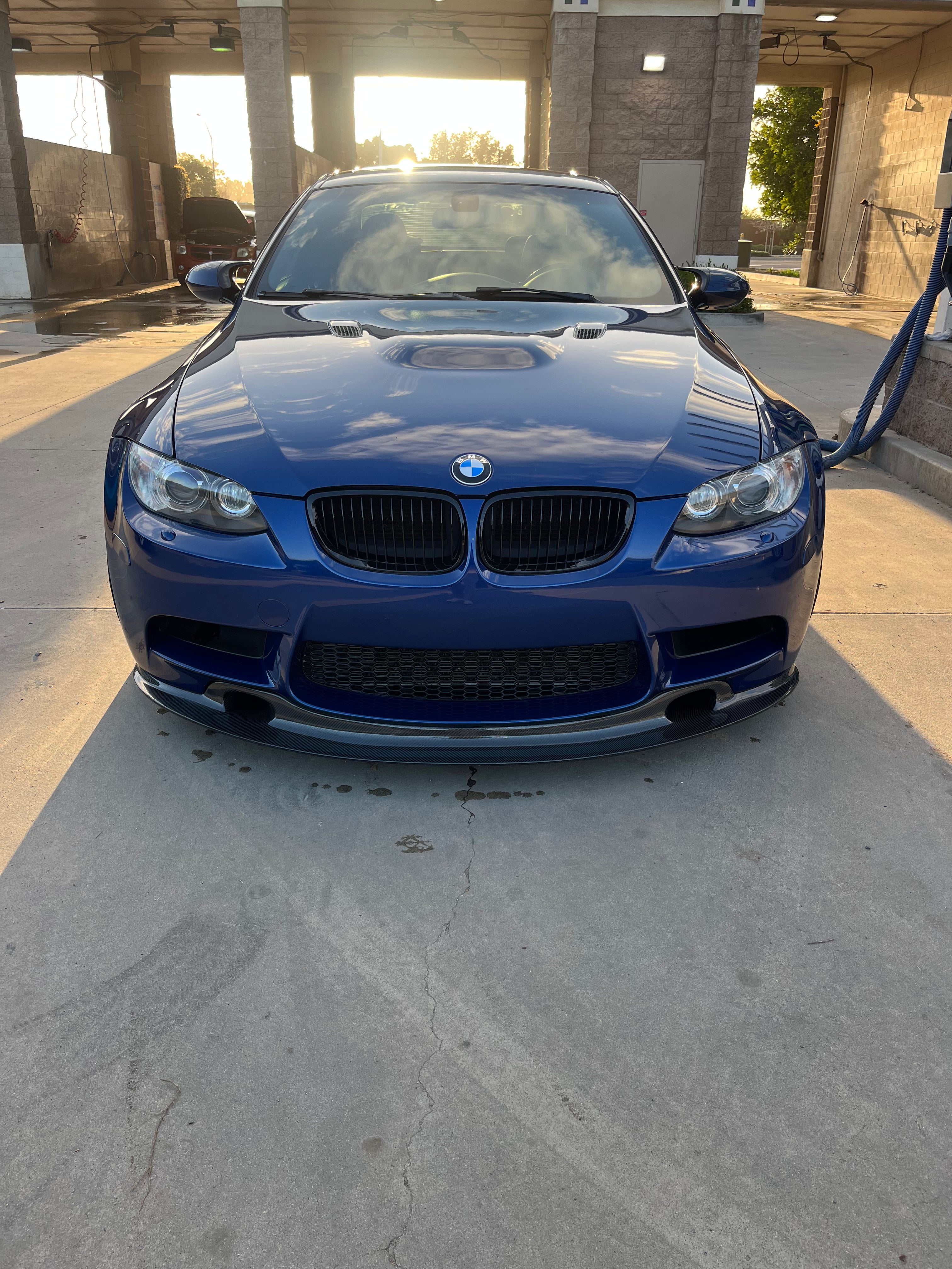 E9X gloss black single slat kidney grill