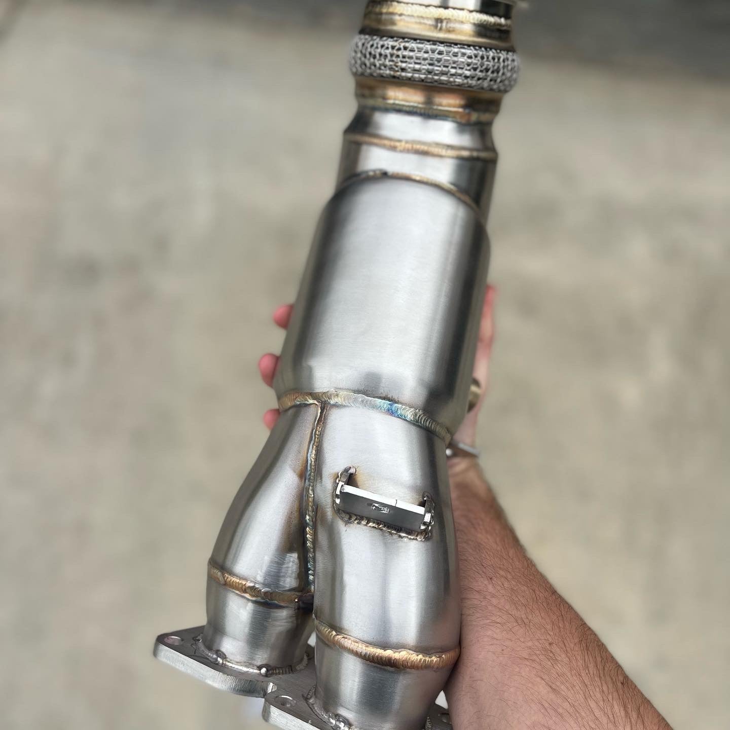 N55 e chassis cen cal downpipe