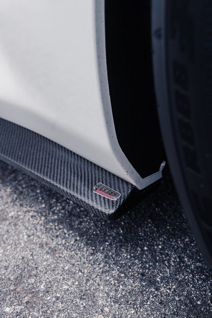 G87 M2 Carbon Fiber Side Skirt Extensions - Suvneer