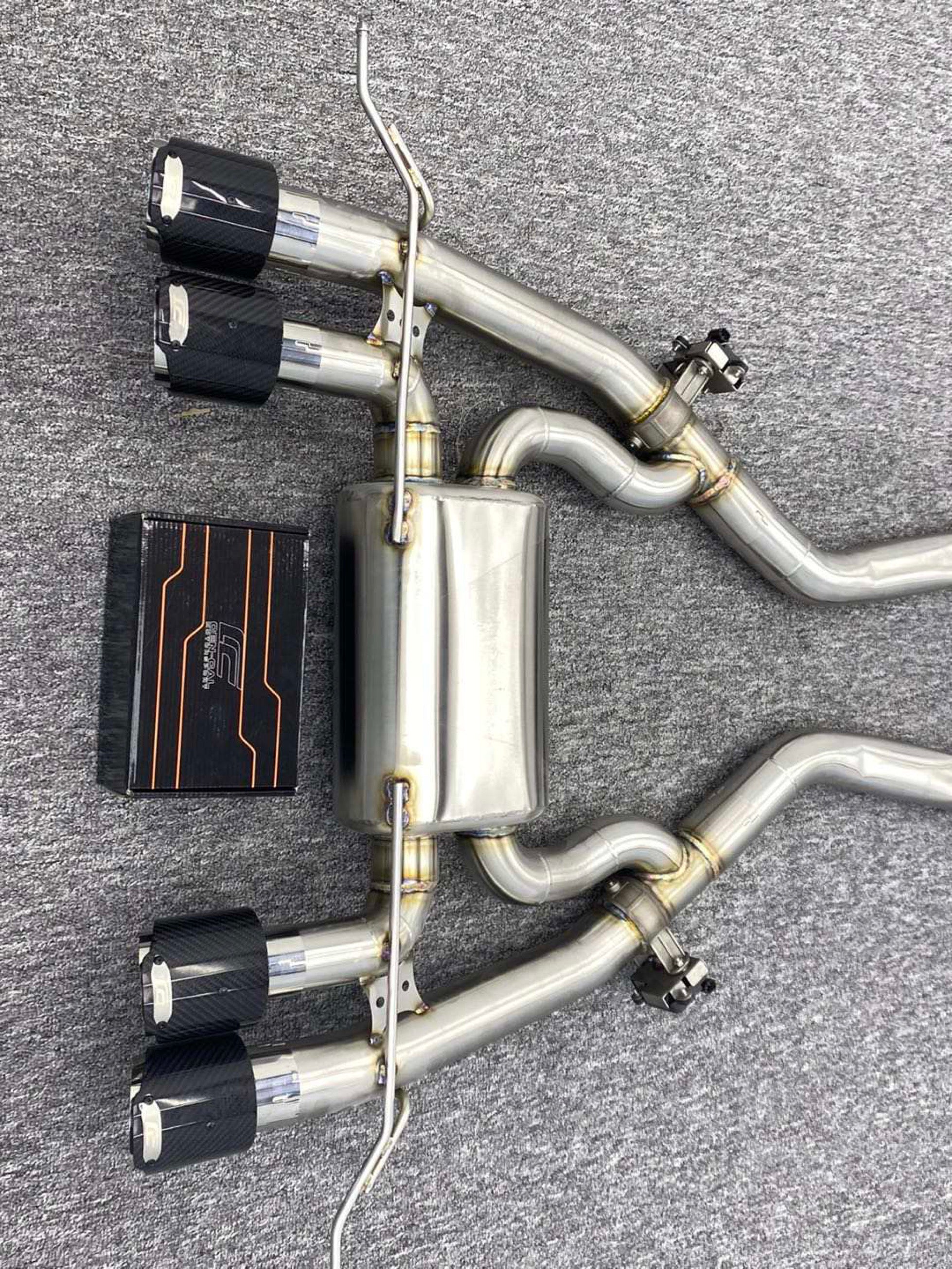 S58 Valved Cen-Cal Catback Exhaust (stainless steel) - G8X M2/M3/M4