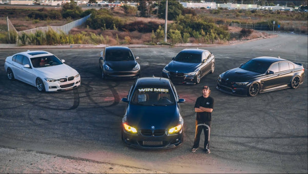 F80 and G80 rolling side-by-side on coastal highway