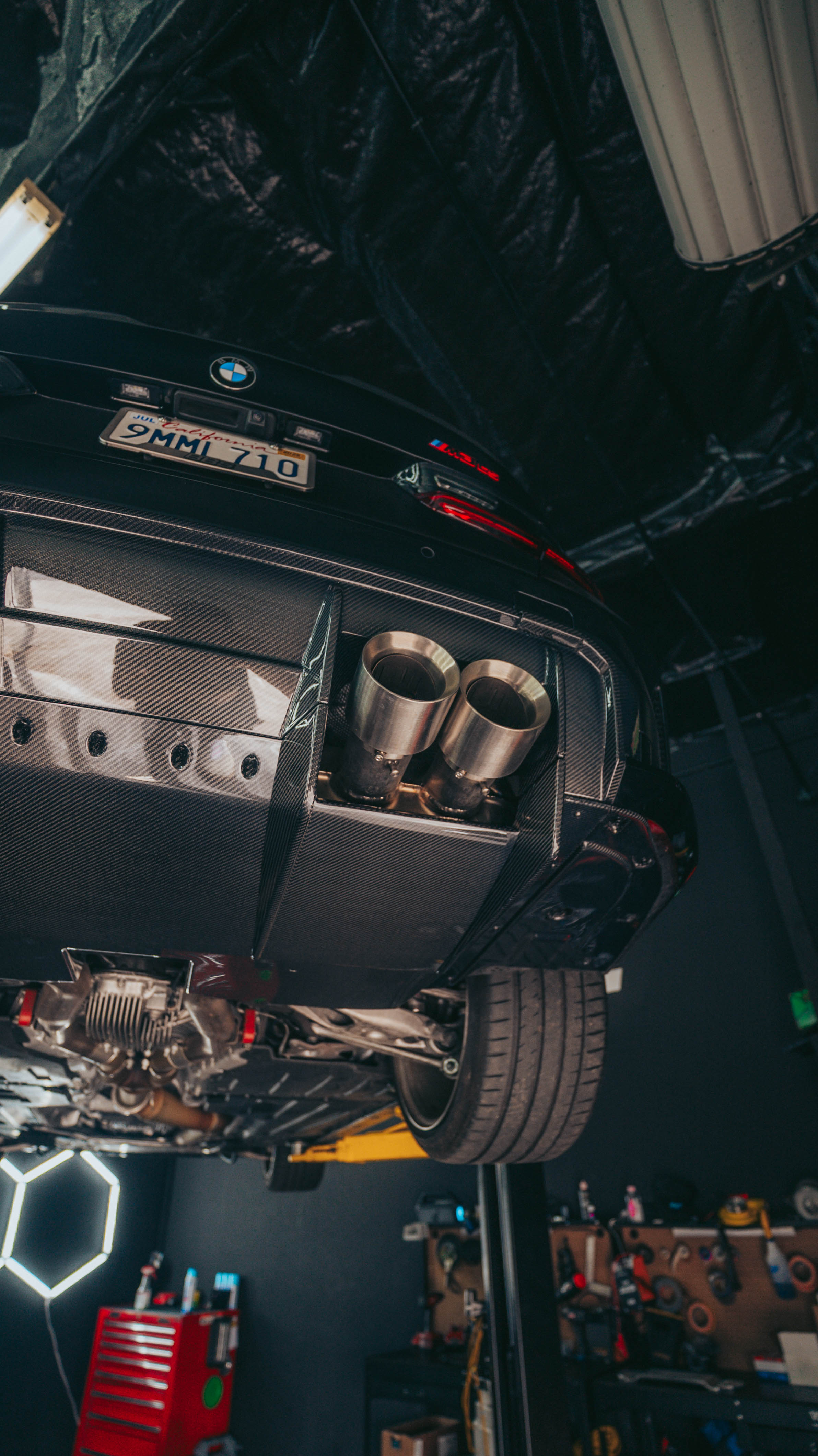 BMW G8X M3/M4 Carbon Fiber PSM Diffuser Undertray Kit 9 Pieces - G80 M3/ G82 G83 M4