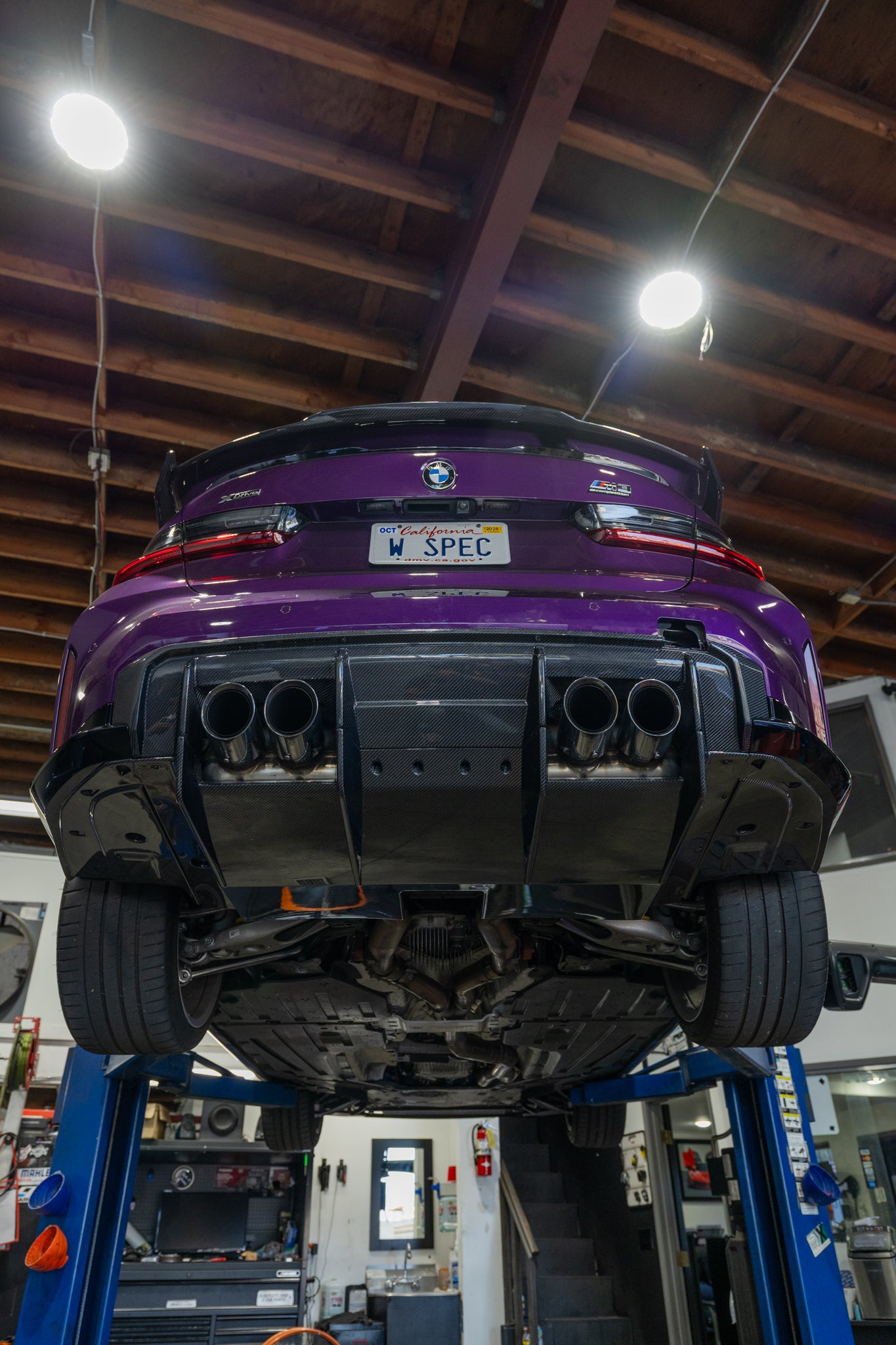 BMW G8X M3/M4 Carbon Fiber PSM Diffuser Undertray Kit 9 Pieces - G80 M3/ G82 G83 M4