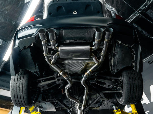 BMW F8X M3/M4/M2C S55 CenCal Valved Stainless Steel Catback Exhaust