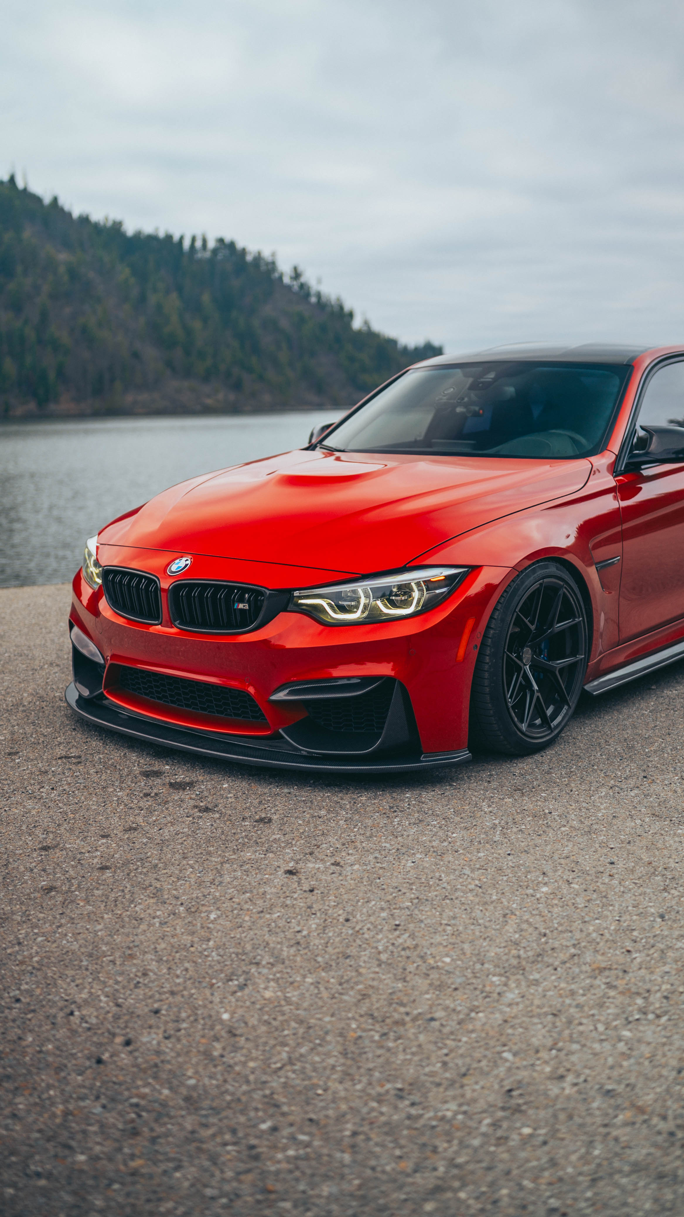 F80 M3 / F82 F83 M4 K Style Carbon Fiber Front Lip F8X