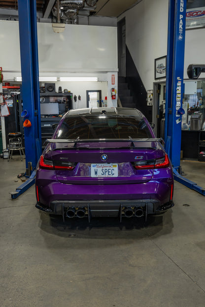 BMW G8X M3/M4 Carbon Fiber PSM Diffuser Undertray Kit 9 Pieces - G80 M3/ G82 G83 M4