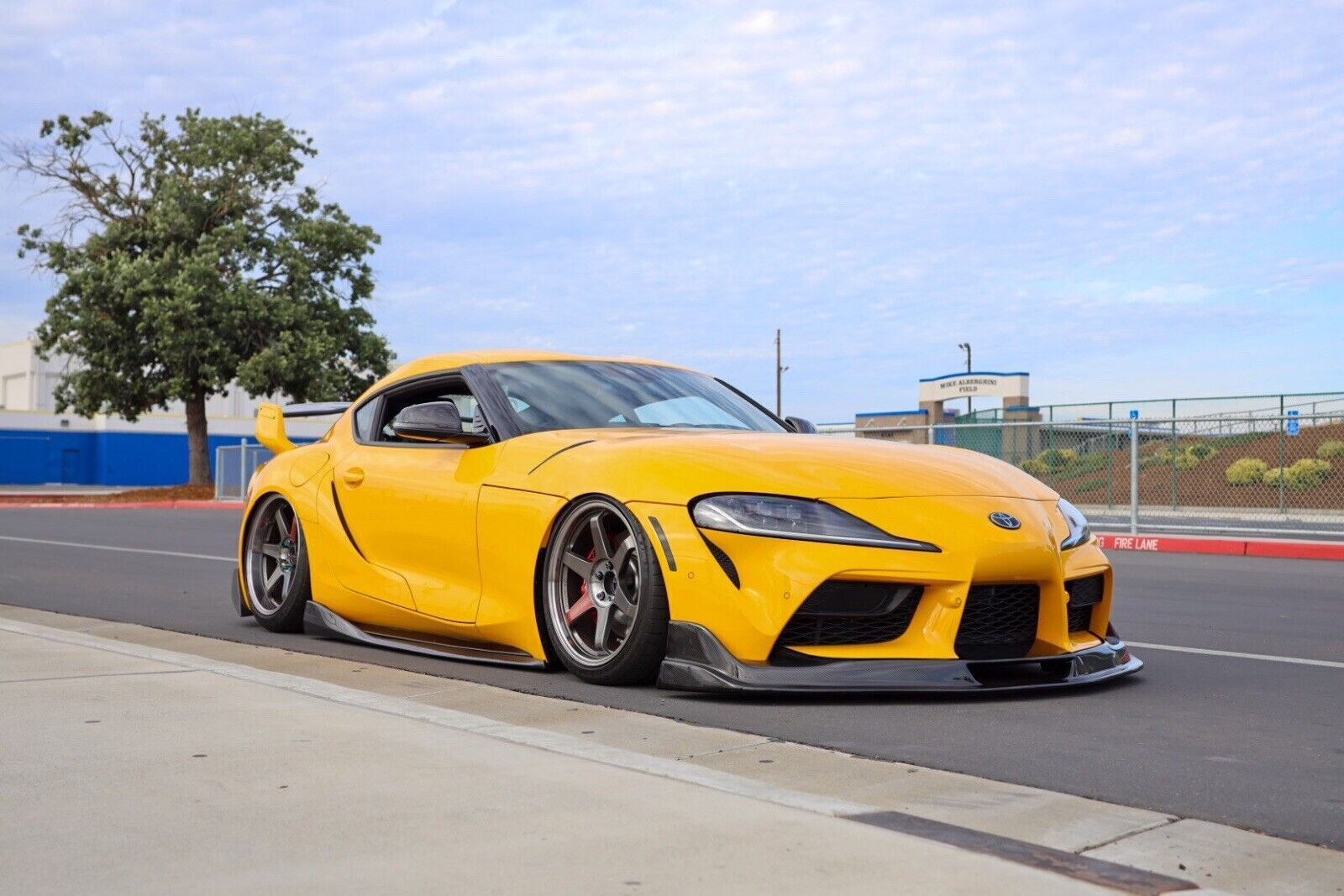 Toyota A90/A91 MKV Supra V-Style Carbon Fiber Side Skirt
