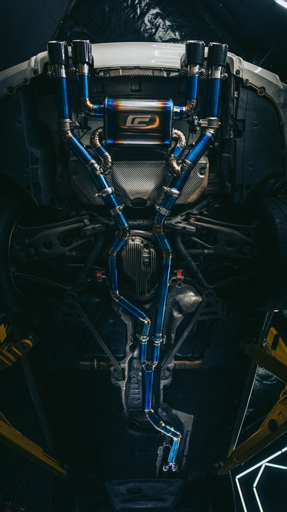 S55 F8X M2/M3/M4 Titanium Valved Catback Exhaust - Cen-Cal Motorsport