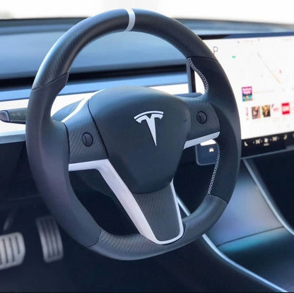 Tesla Carbon Fiber Steering Wheel