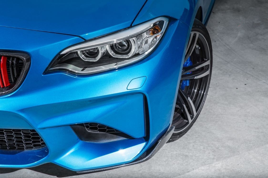 BMW F87 M2 MP-Style Carbon Fiber Front Splitters