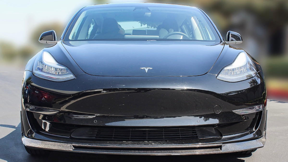 Tesla Model 3 - J Style Carbon Fiber Front Lip