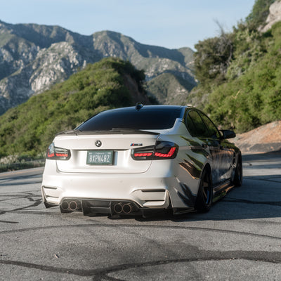 BMW F8X M3/M4 PSM 4PC Carbon Fiber Diffuser - F80/F82/F83