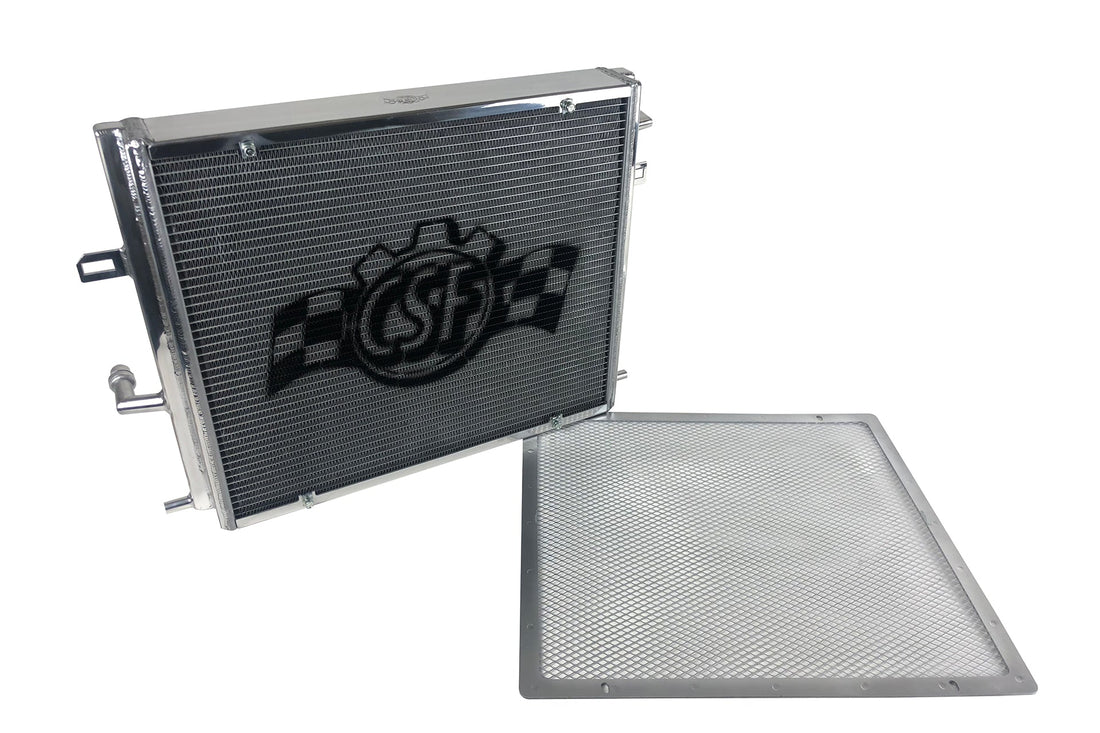 CSF BMW F3X/F2X B58/B48 Triple-Pass Heat Exchanger w/ Rock Guard - Silver