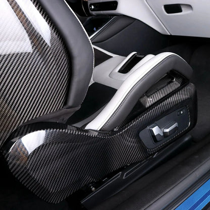 Dry Carbon Fiber Seat Side Covers for BMW G80 M3, G82/G83 M4, G87 M2 – Interior Trim Upgrade