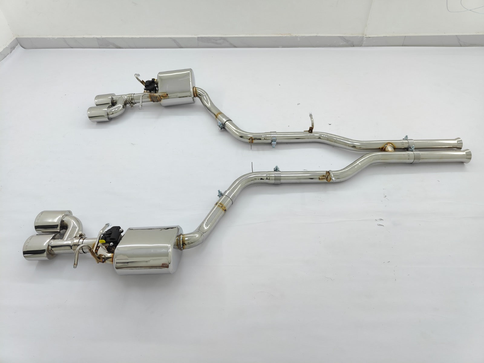 Mercedes C63 W204 Stainless Steel Valved Catback Exhaust