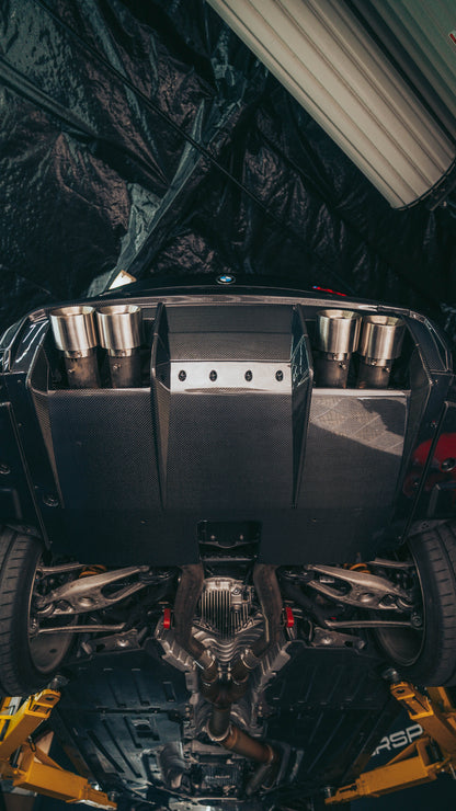 BMW G8X M3/M4 Carbon Fiber PSM Diffuser Undertray Kit 9 Pieces - G80 M3/ G82 G83 M4