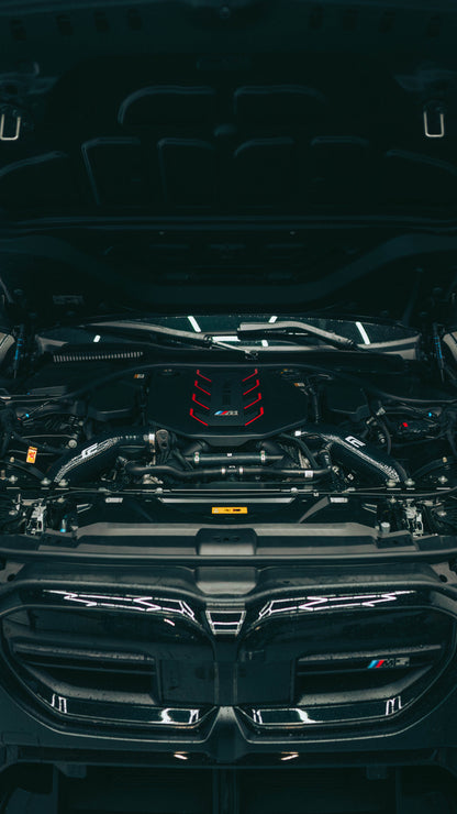 G90 M5/G99 M5 Silicone Front Mount Intakes S68 - CENCALMOTORSPORT