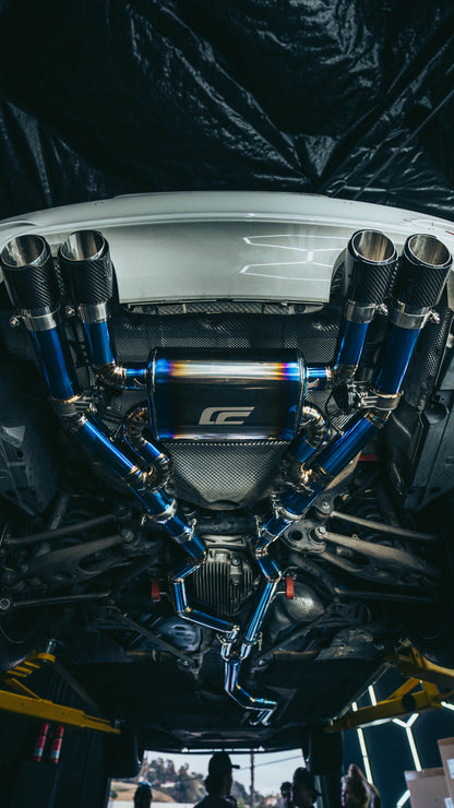 S55 F8X M2/M3/M4 Titanium Valved Catback Exhaust - Cen-Cal Motorsport