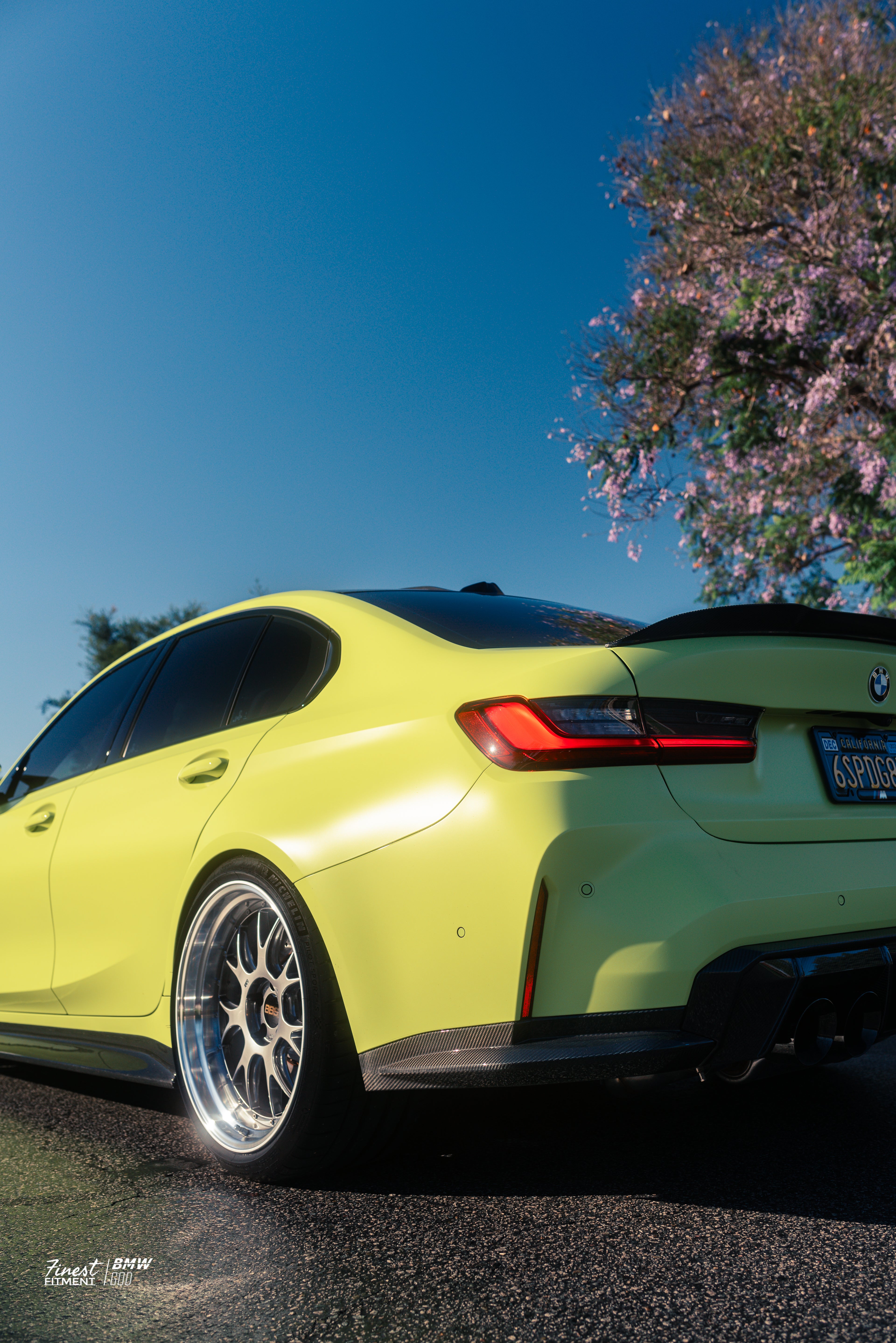 G8X M3/M4 Carbon Fiber Rear Bumper OEM Style Splitters