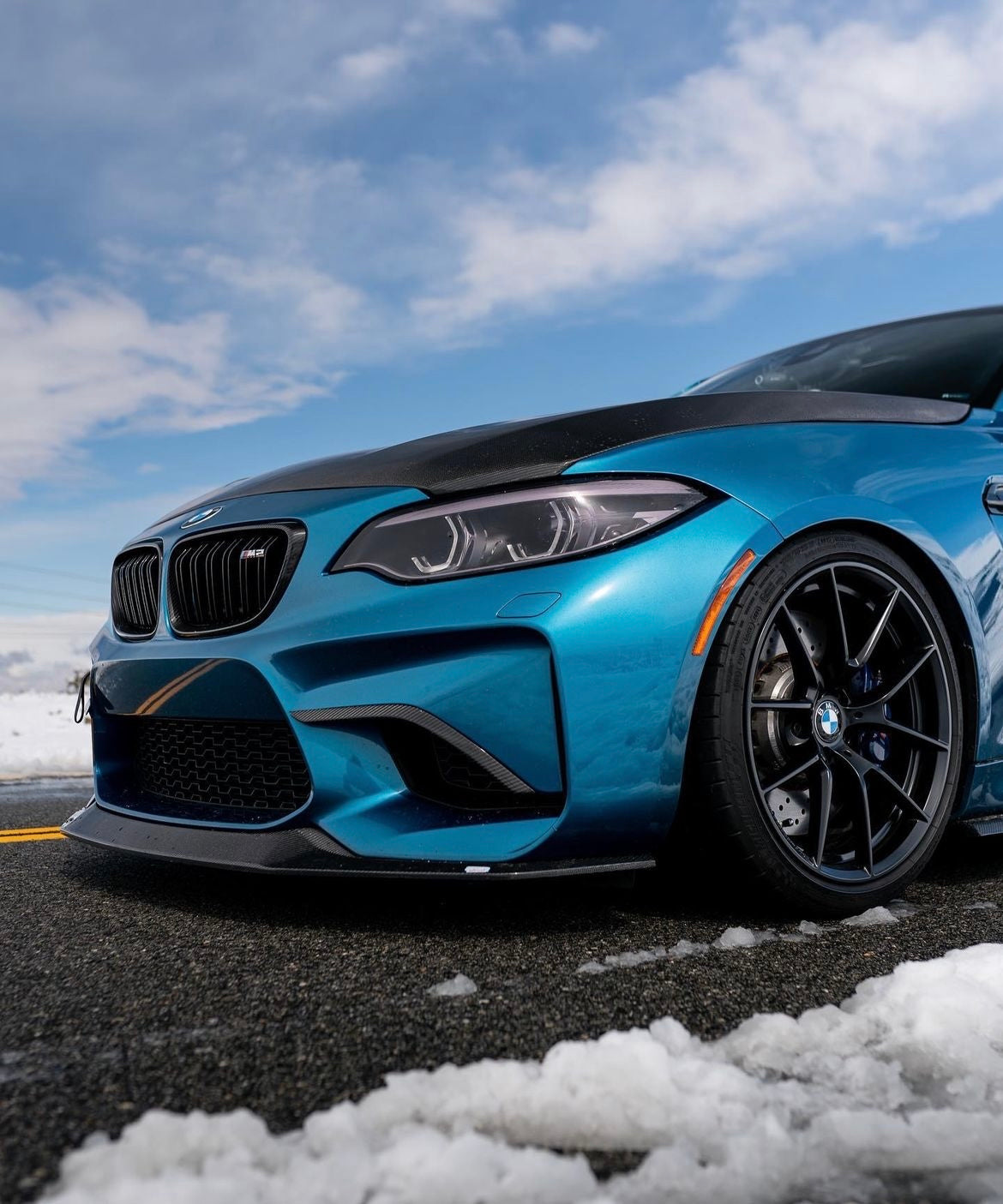 F87 M2 J Style Suvneer Carbon Fiber Front Lip